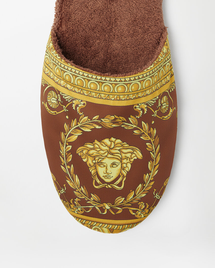 Versace Home I ♡ Baroque 拖鞋 棕色 4