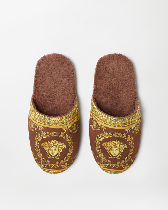 Versace Home I ♡ Baroque 拖鞋 棕色 1